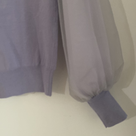 Aqua girl women’s knit sweater with fluffy long sleeve. Small size.W17.5 L19.5 - Picture 5 of 7